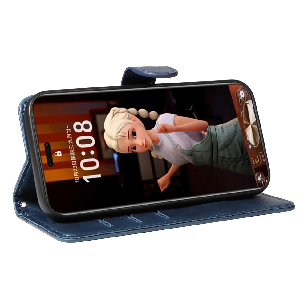 Póló alakú könyvtáska Honor Magic 7 Pro 5G számára - kék