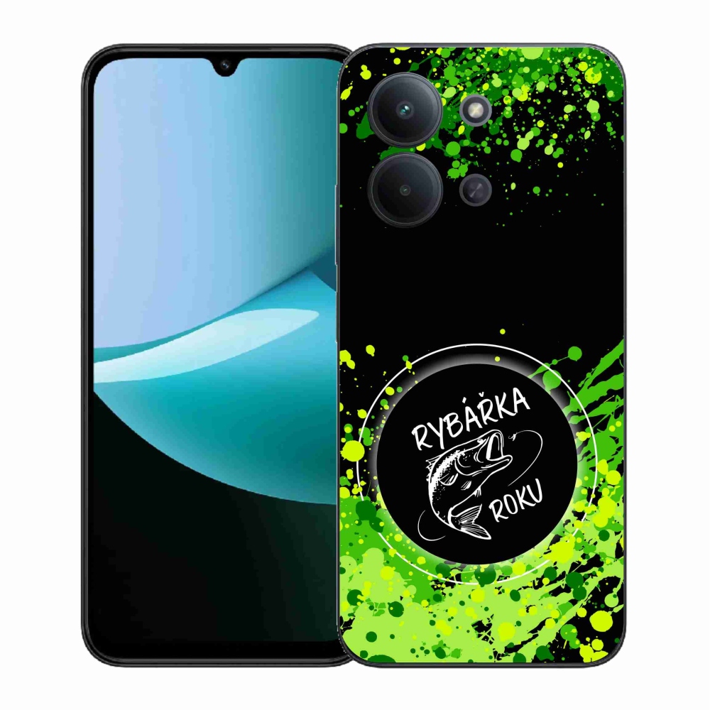 Gél borítás mmCase a Xiaomi Redmi 15C 4G (171mm)/Poco C85 4G (171mm) - az év horgásza fekete háttérrel