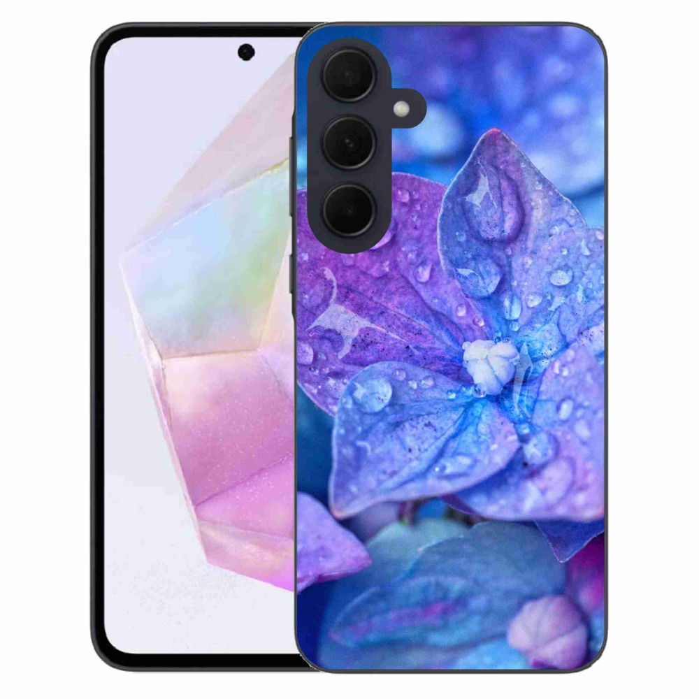 Gél védőhuzat mmCase Samsung Galaxy A35 5G - lila virág