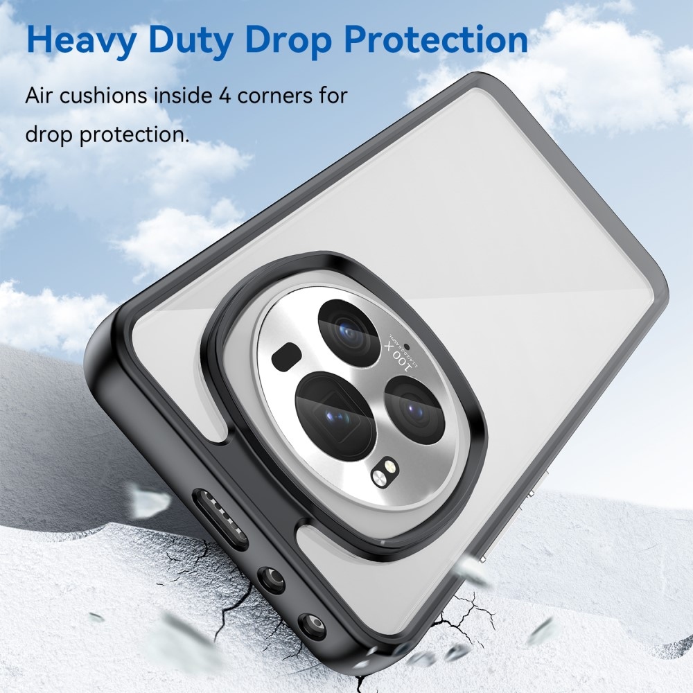 Gél tok fix hátlappal Honor Magic 6 Pro 5G készülékhez - fekete