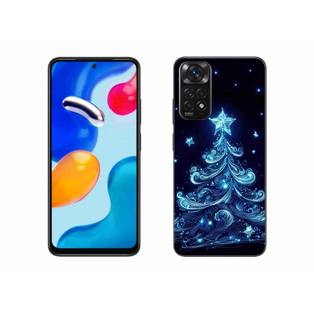 Gél borítás mmCase a Xiaomi Redmi Note 11S 4G-hez - neon karácsonyfa 4