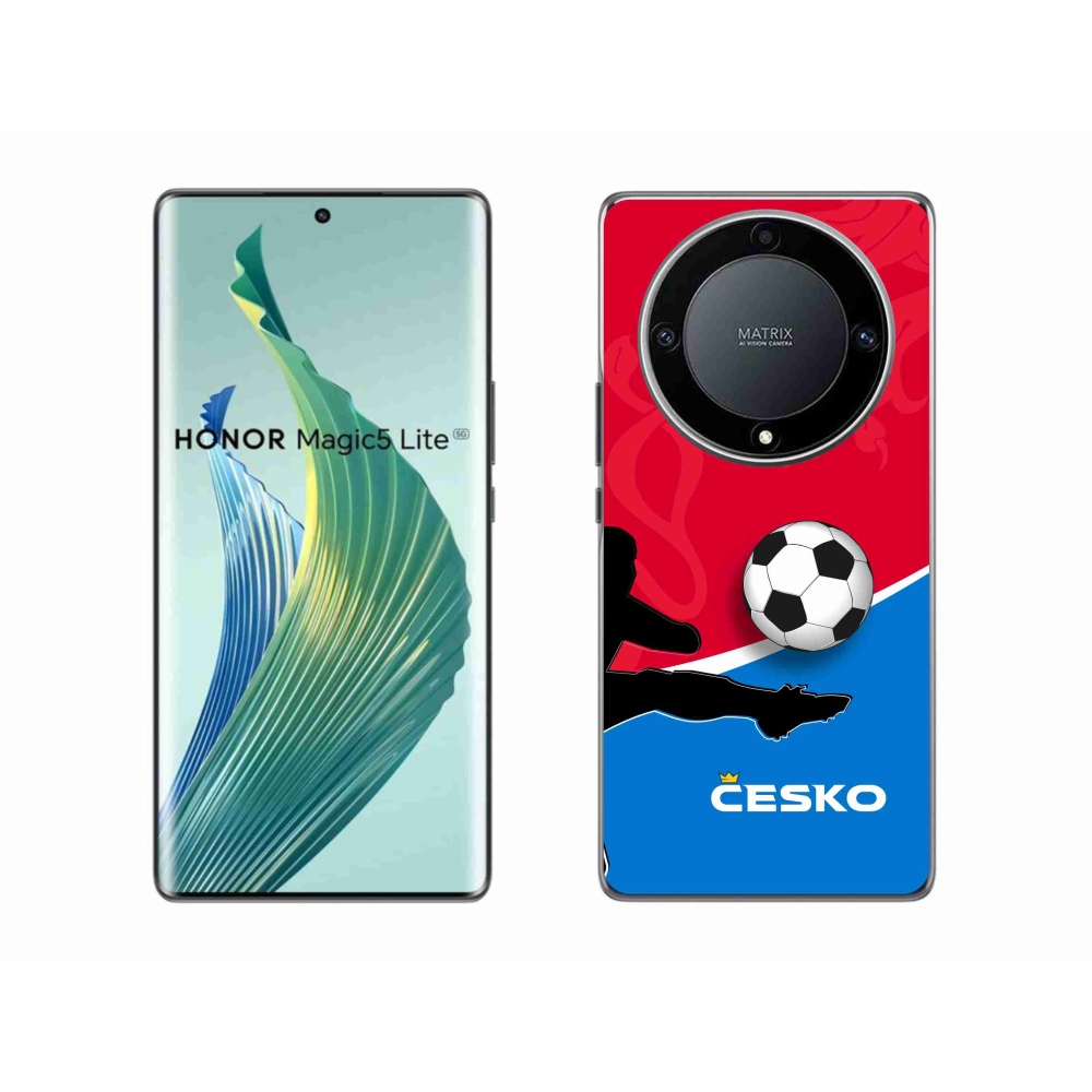 Gél borítás mmCase a Honor Magic 5 Lite 5G - futball Csehország 2