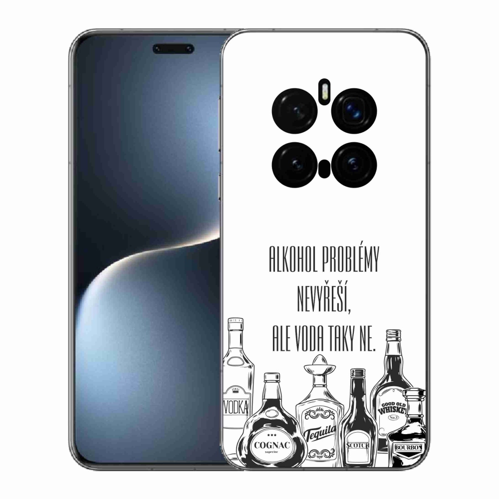 Gél borító mmCase a Honor Magic 7 Pro 5G készülékhez - vicces szöveg fehér háttérrel