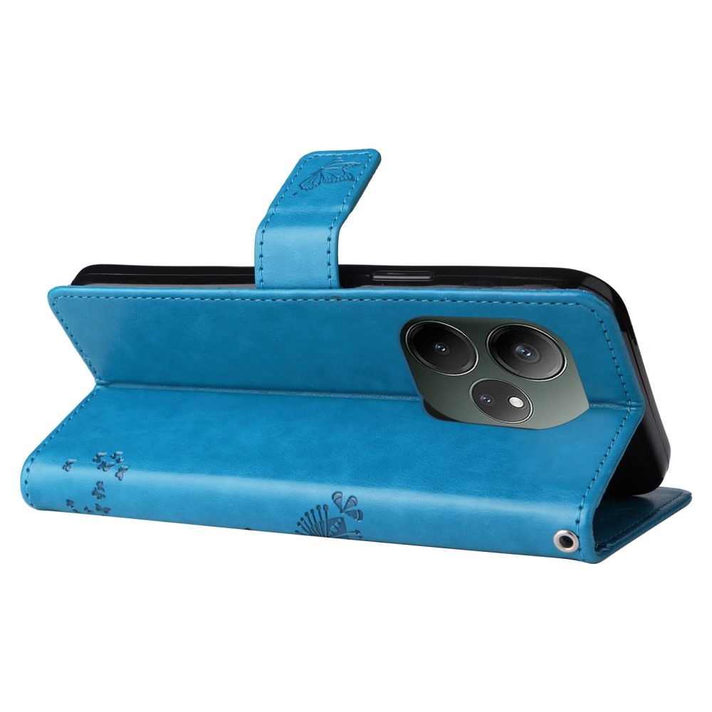 Fa könyvtáska a Realme GT 6 5G/GT 6T 5G számára - kék