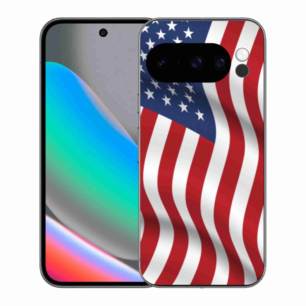 Zselés borítás mmCase a Google Pixel 10 Pro számára - amerikai zászló
