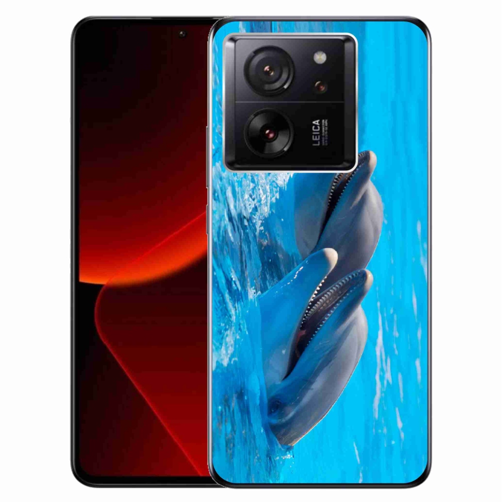 Zselés borítás mmCase a Xiaomi 13T/13T Pro számára - delfinek