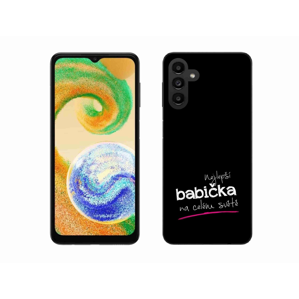 Gél borító mmCase Samsung Galaxy A04s (164.7x76.7x9.1mm) - a legjobb nagymama 4 fekete háttérrel