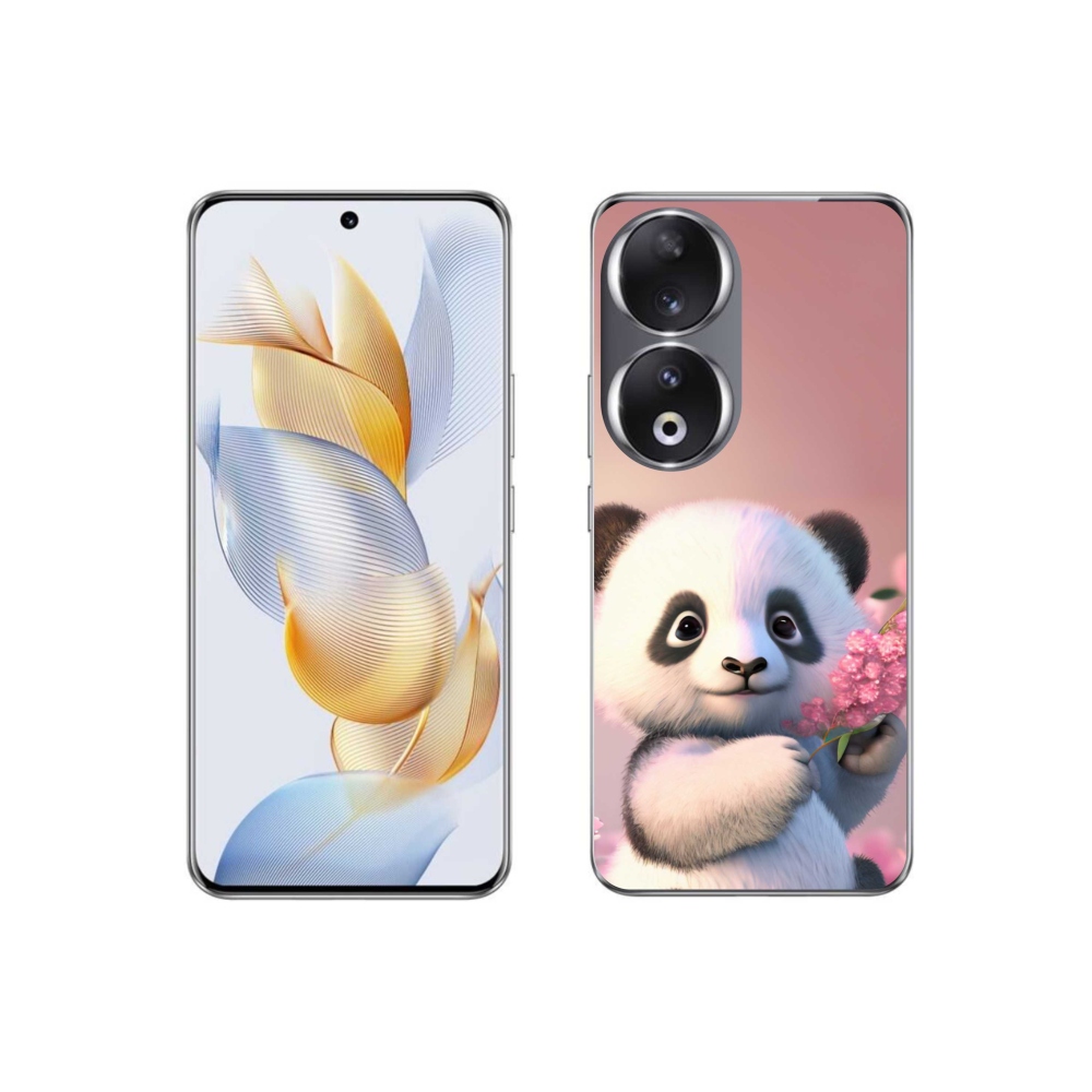 Zselés borítás mmCase a Honor 90 készülékhez - aranyos panda