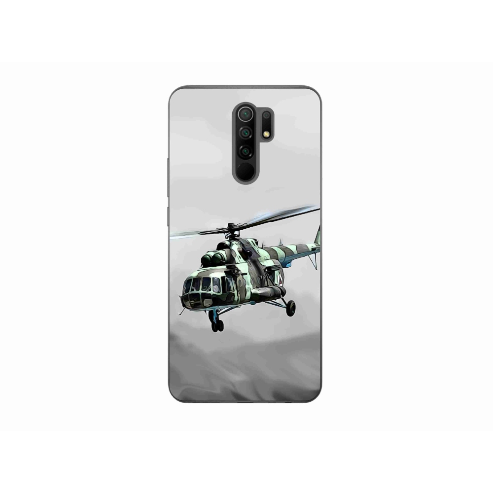 Gél borítás mmCase a Xiaomi Redmi 9-hez - katonai helikopter