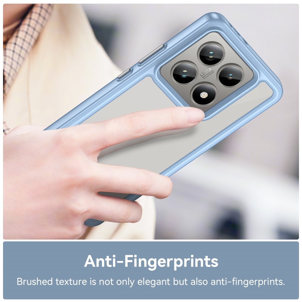 Gél tok fix hátlappal Xiaomi 14T/14T Pro készülékhez - kék