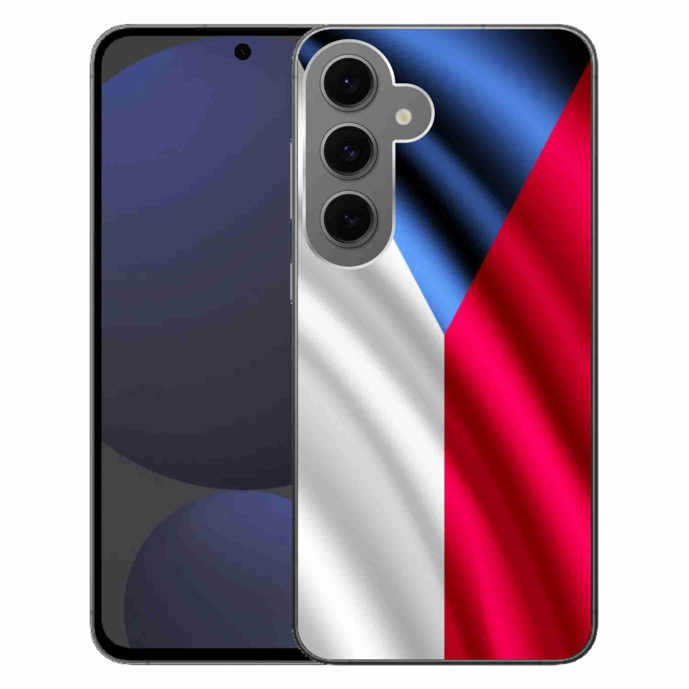 Gél védőhuzat mmCase Samsung Galaxy S24 FE - cseh zászlóhoz