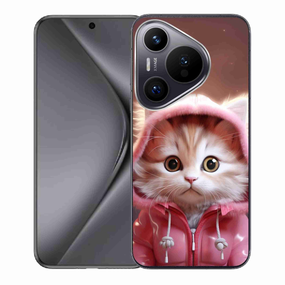 Gélburkolat mmCase a Huawei Pura 70-hez - aranyos cica 3