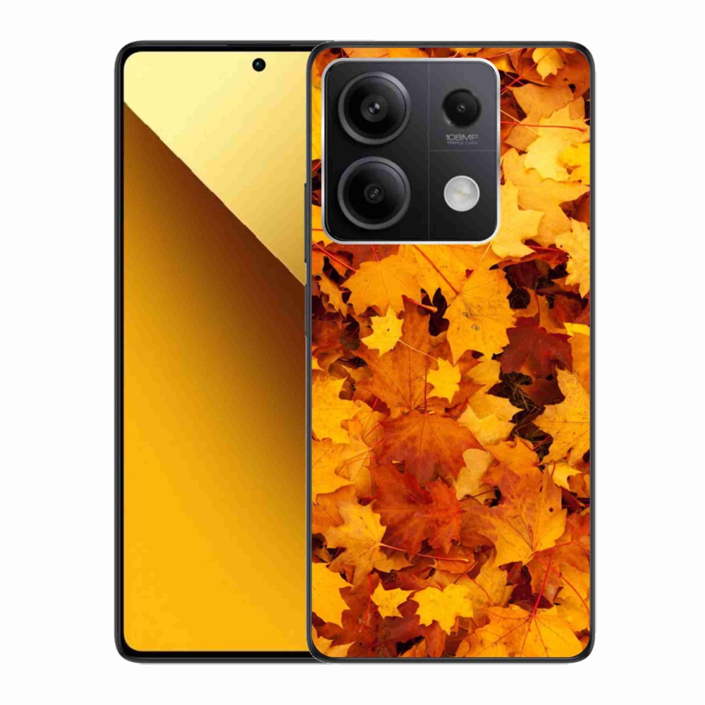 Gél borítás mmCase a Xiaomi Redmi Note 13 5G számára - juharlevelek
