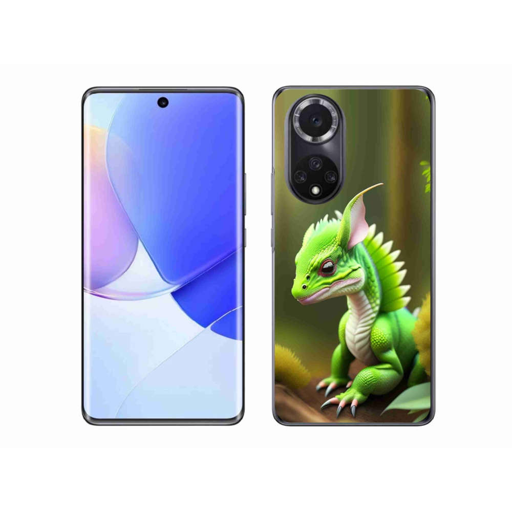 Gél borítás mmCase a Huawei Nova 9 készülékhez - zöld sárkány