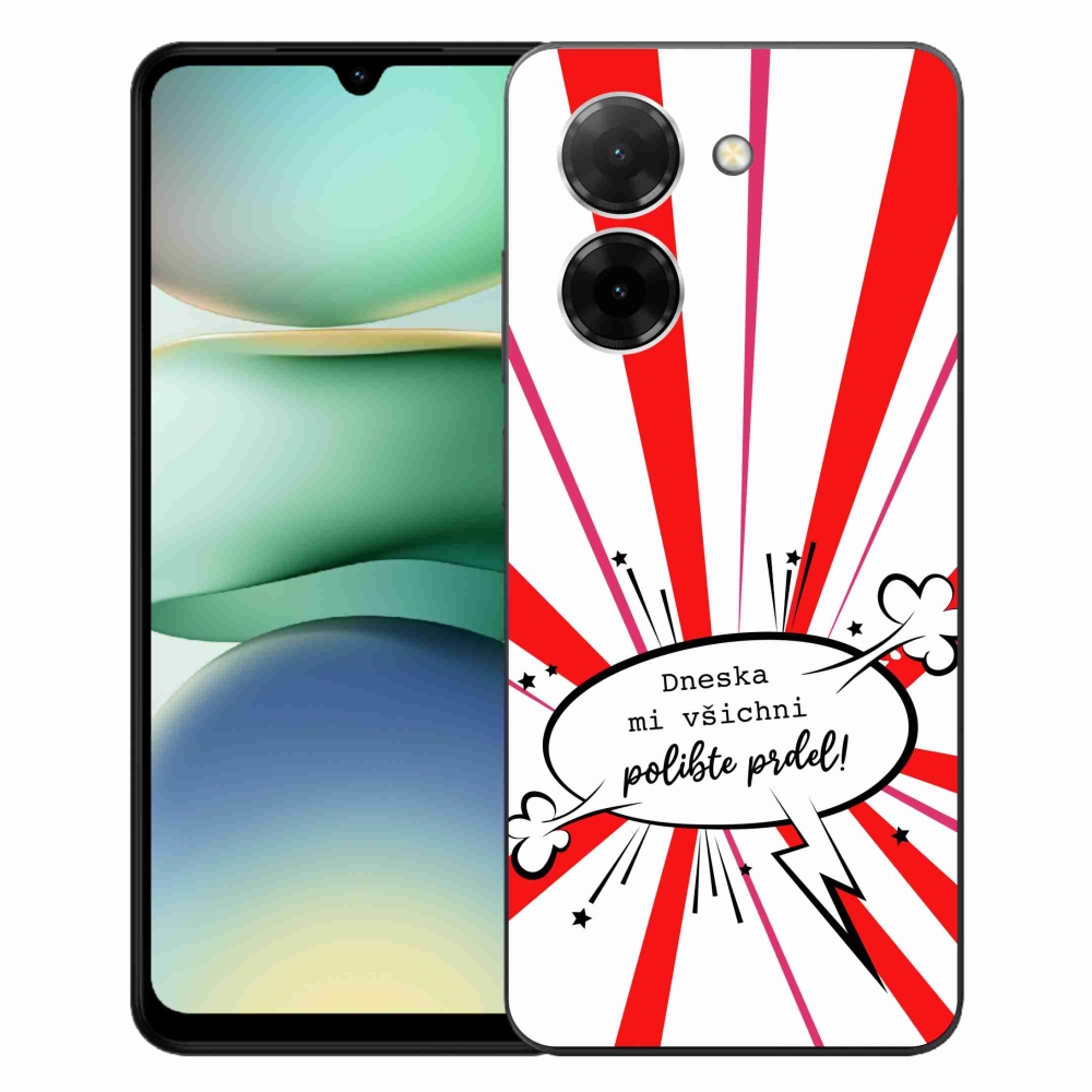 Gél borító mmCase a Xiaomi Redmi A5 (173.45x79.35x8.45mm) - vicces szöveg 15 fehér háttérrel