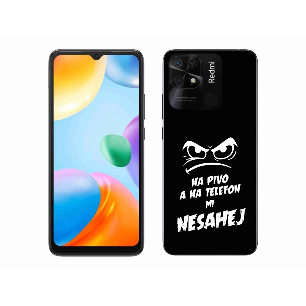 Gél borító mmCase a Xiaomi Redmi 10C-hez - sör motívum 2 fekete háttérrel