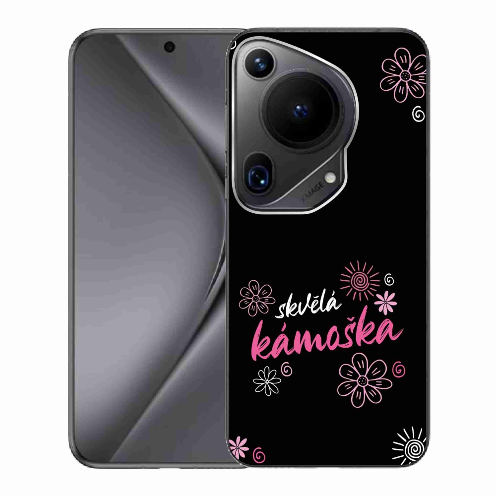 Gél borító mmCase a Huawei Pura 70 Ultra - nagyszerű haver fekete háttérrel