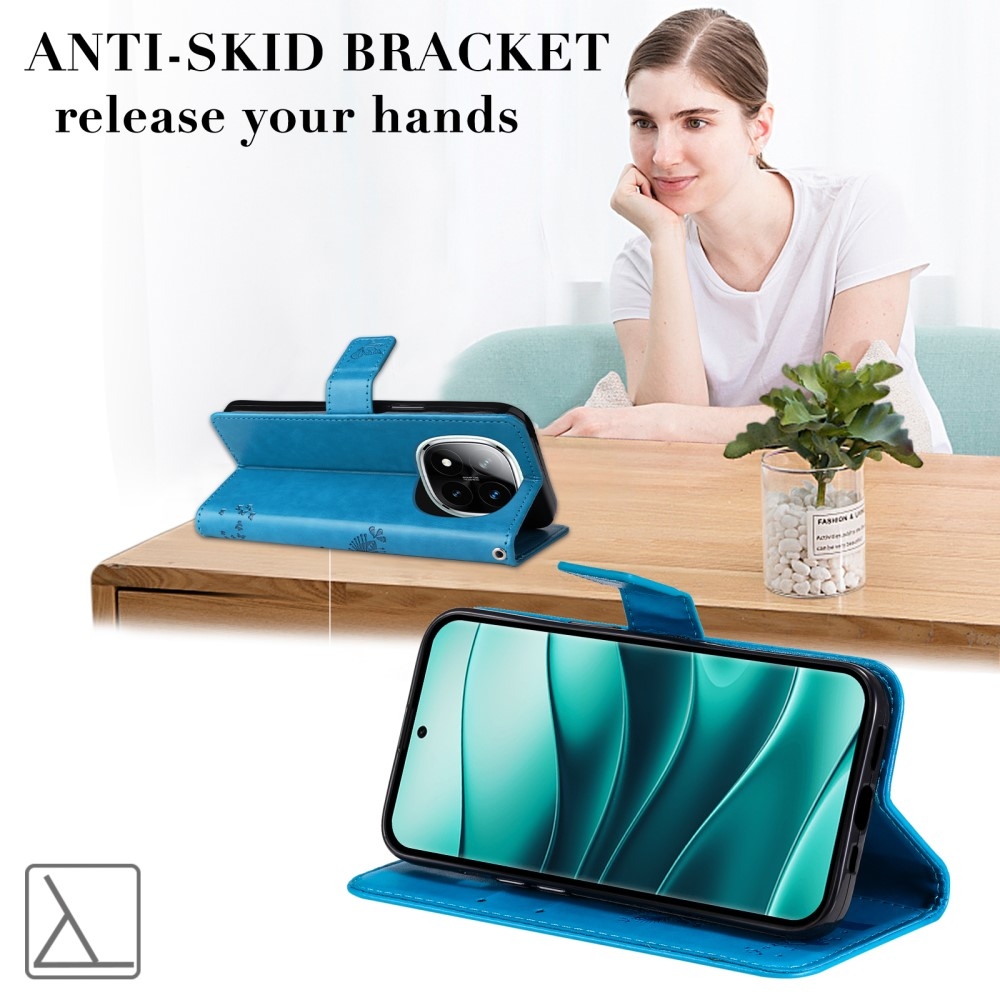 Fák könyve tok Xiaomi Redmi Note 14 Pro 5G/Poco X7 5G/Note 14 Pro+ 5G - kék