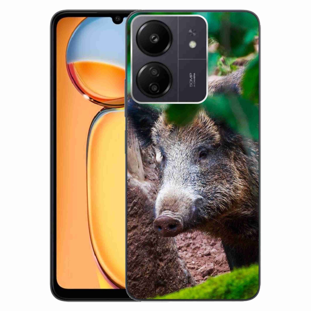 Gél borítás mmCase a Xiaomi Poco C65/Redmi 13C számára - vaddisznó