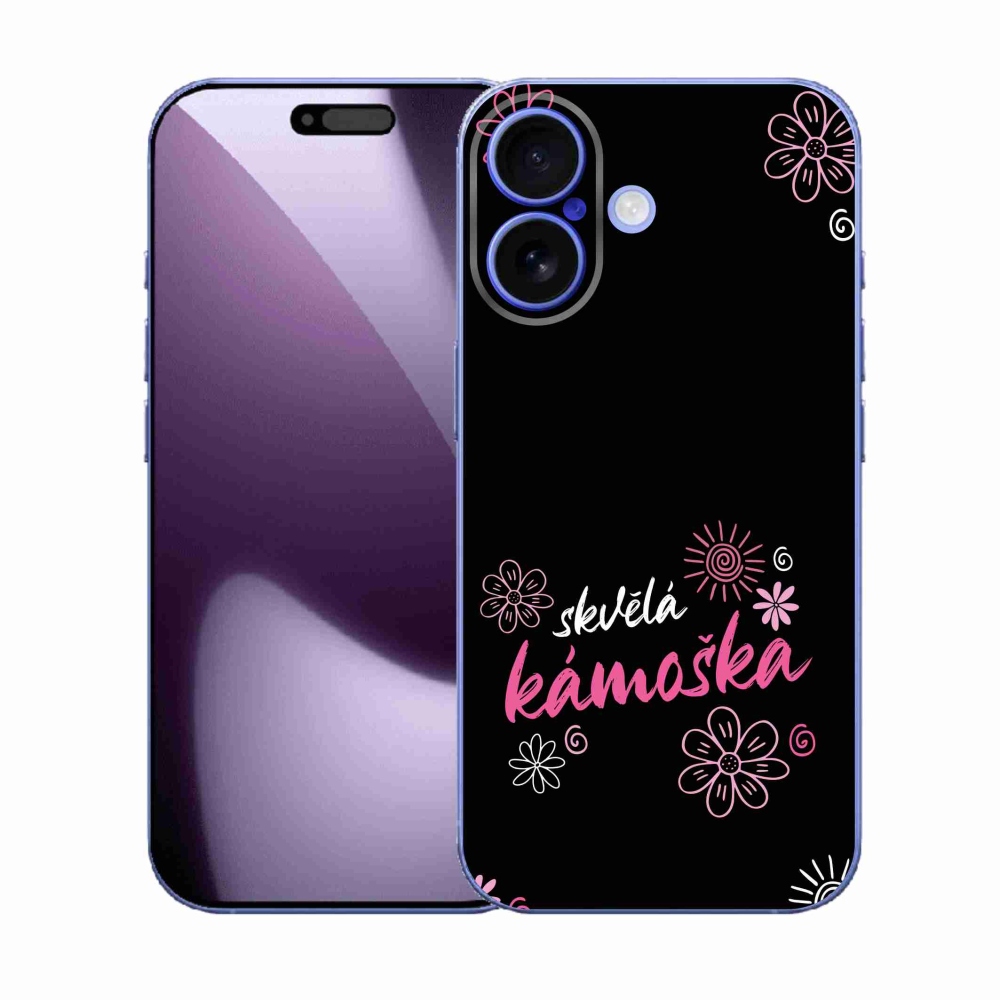 Gél borítás mmCase iPhone 17 készülékhez - nagyszerű barát fekete háttérrel