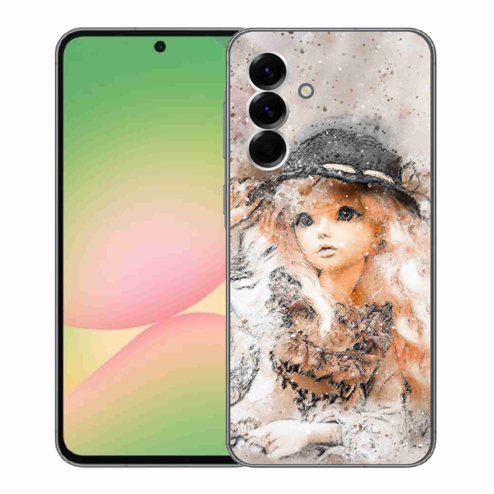 Gél borítás mmCase Samsung Galaxy A56 5G - kalapos lányhoz