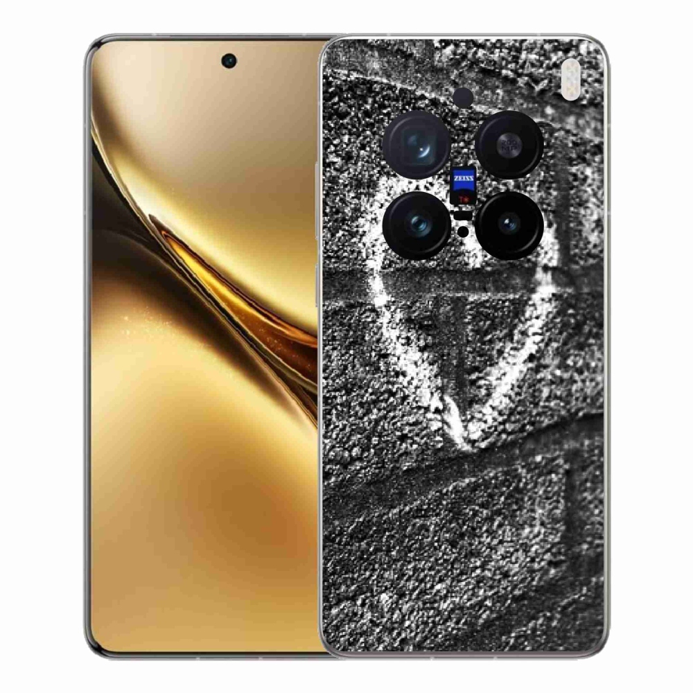 Zselés borítás mmCase a Vivo X200 Pro 5G készülékhez - szív a falon