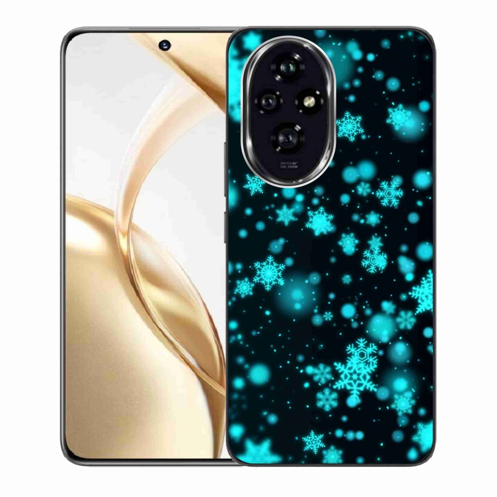 Zselés borító mmCase a Honor 200 5G készülékhez - hópelyhek 1