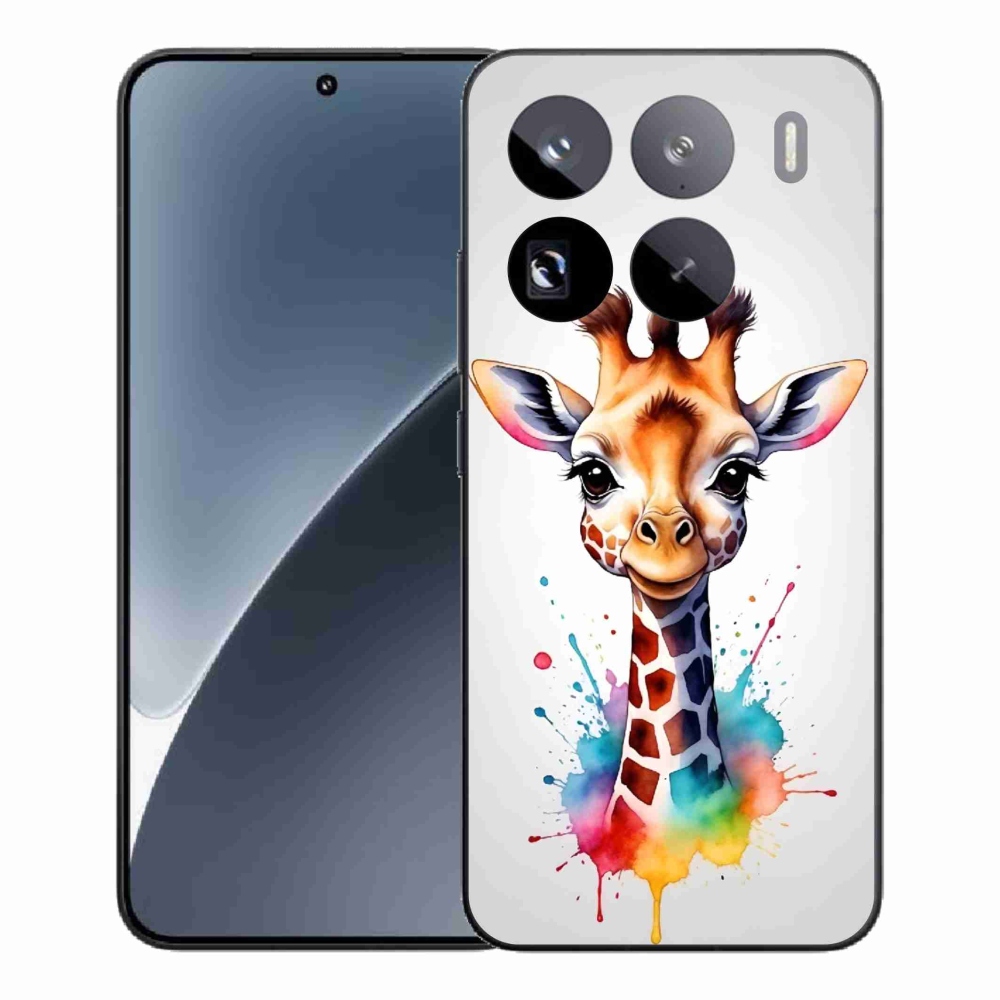 Gél borítás mmCase a Xiaomi 15 Pro-hoz - zsiráf 1