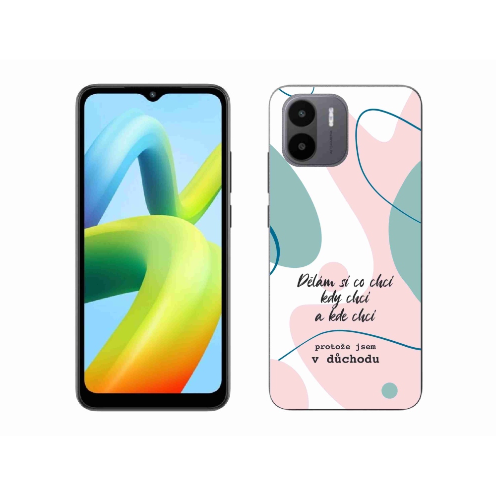 Gél borító mmCase a Xiaomi Redmi A1-hez - vicces szöveg 10 fehér háttérrel