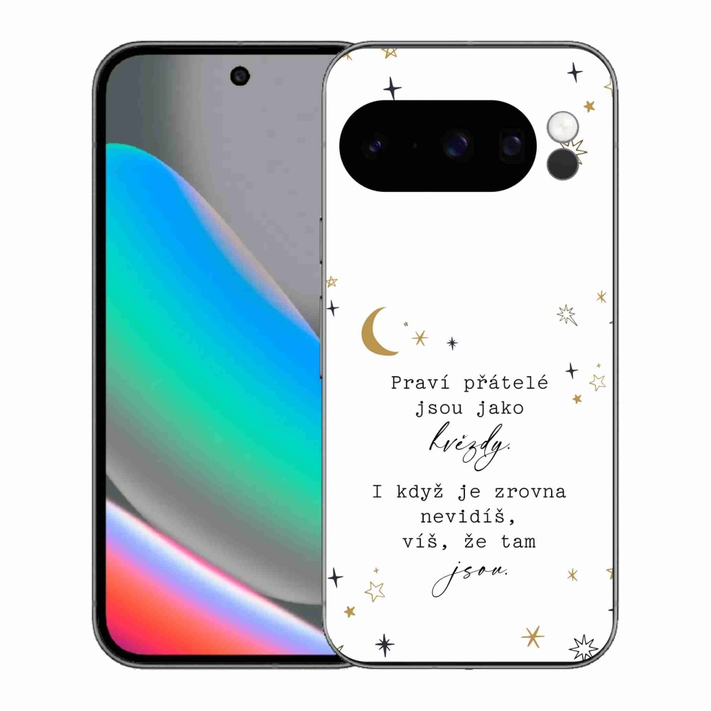 Gél borítás mmCase a Google Pixel 10 Pro számára - Idézet 6 fehér háttér