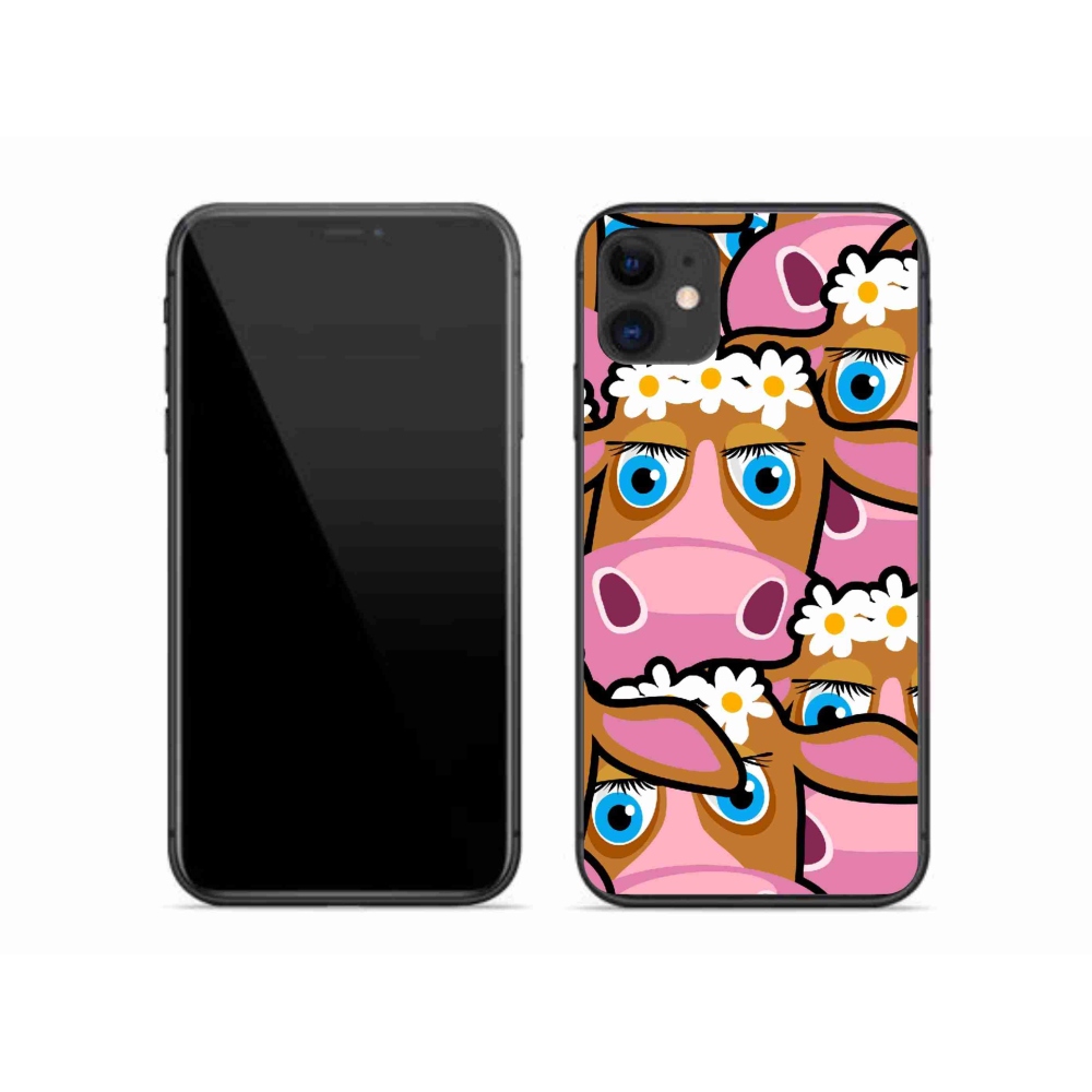 Gél borítás mmCase iPhone 11 készülékhez - rajzfilmtehenek