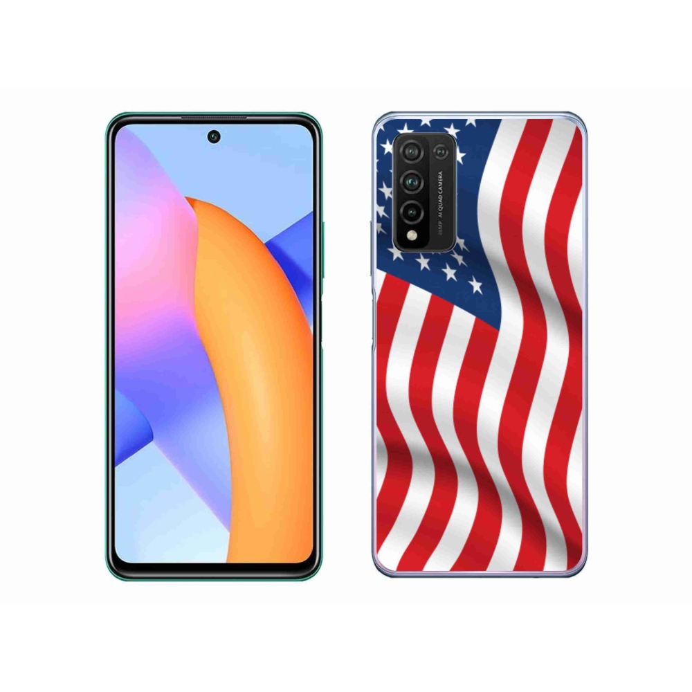 Zselés borítás mmCase a Honor 10X Lite készülékhez - amerikai zászló