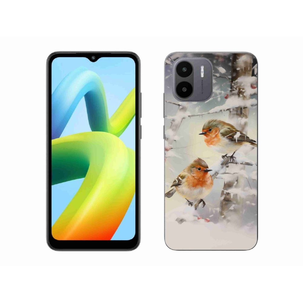 Gél borítás mmCase a Xiaomi Redmi A1/Redmi A2 - madarak télen