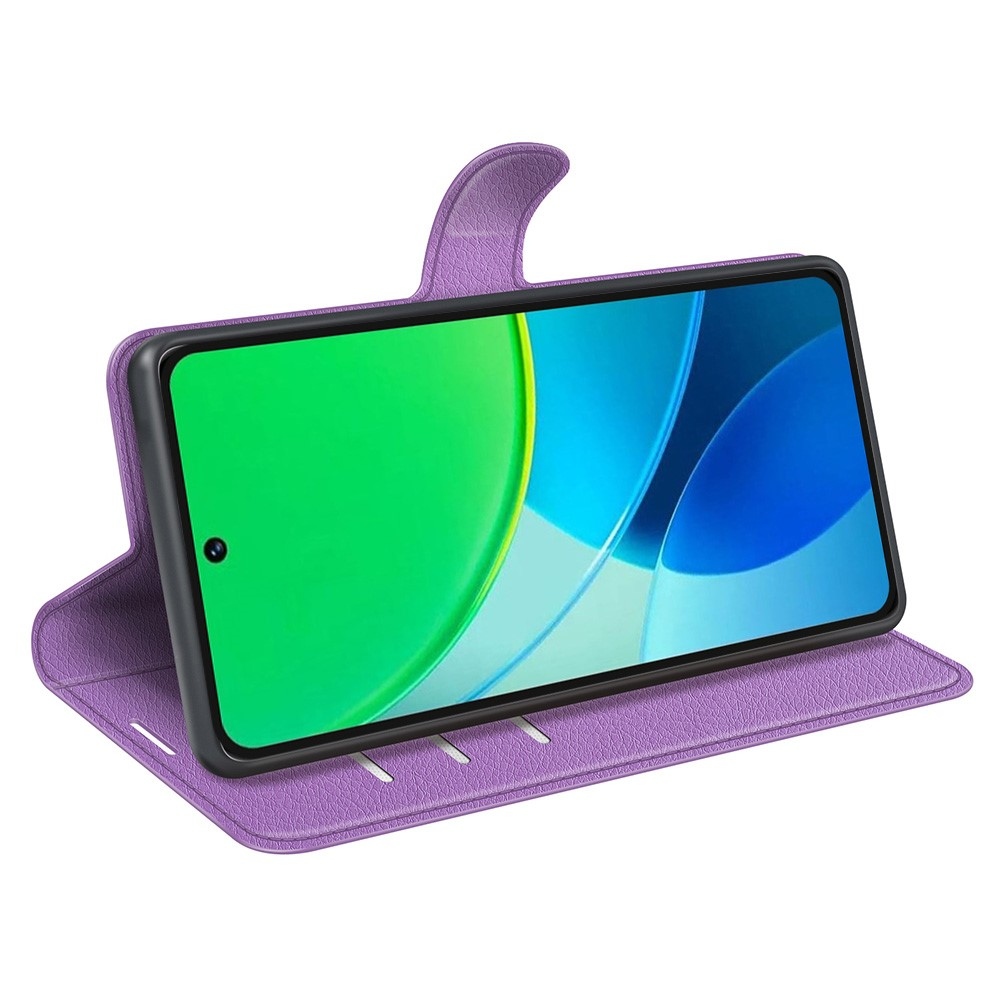 Litchi könyvtáska Vivo Y19s készülékhez - lila