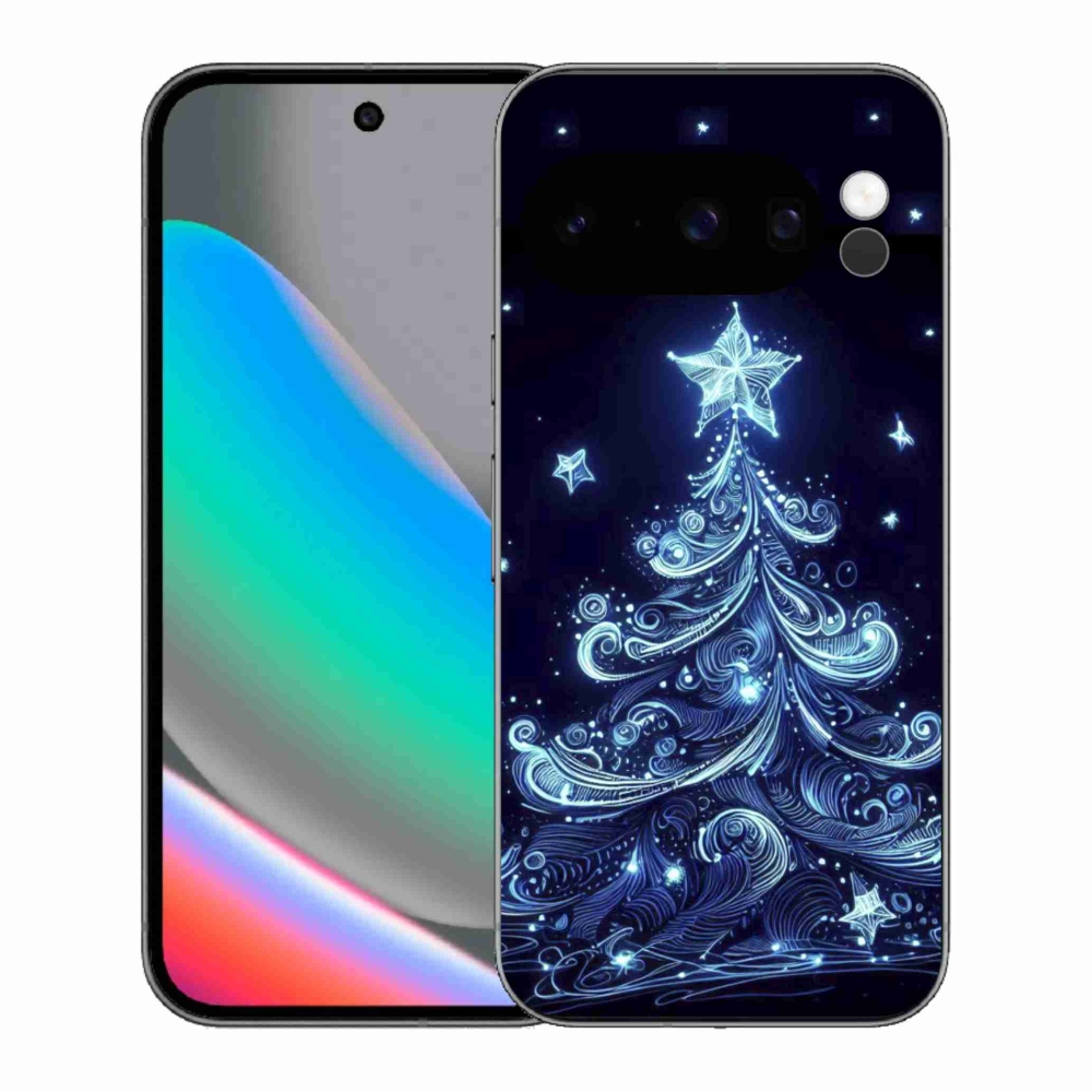 Gél borítás mmCase a Google Pixel 10 Pro számára - neon karácsonyfa 4