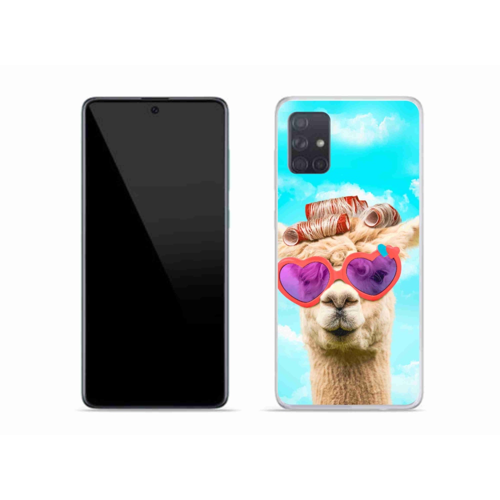 Gél borítás mmCase Samsung Galaxy A51 készülékhez - szemüveges láma