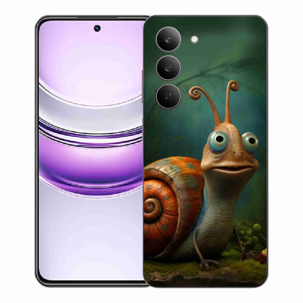 Zselés borítás mmCase a Realme 14x 5G készülékhez - csiga