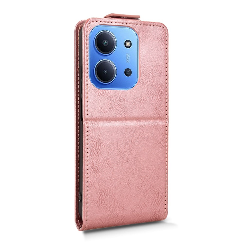 Vert flip tok Xiaomi Redmi 15C 4G (171mm)/Poco C85 4G (171mm) - rózsaarany színben