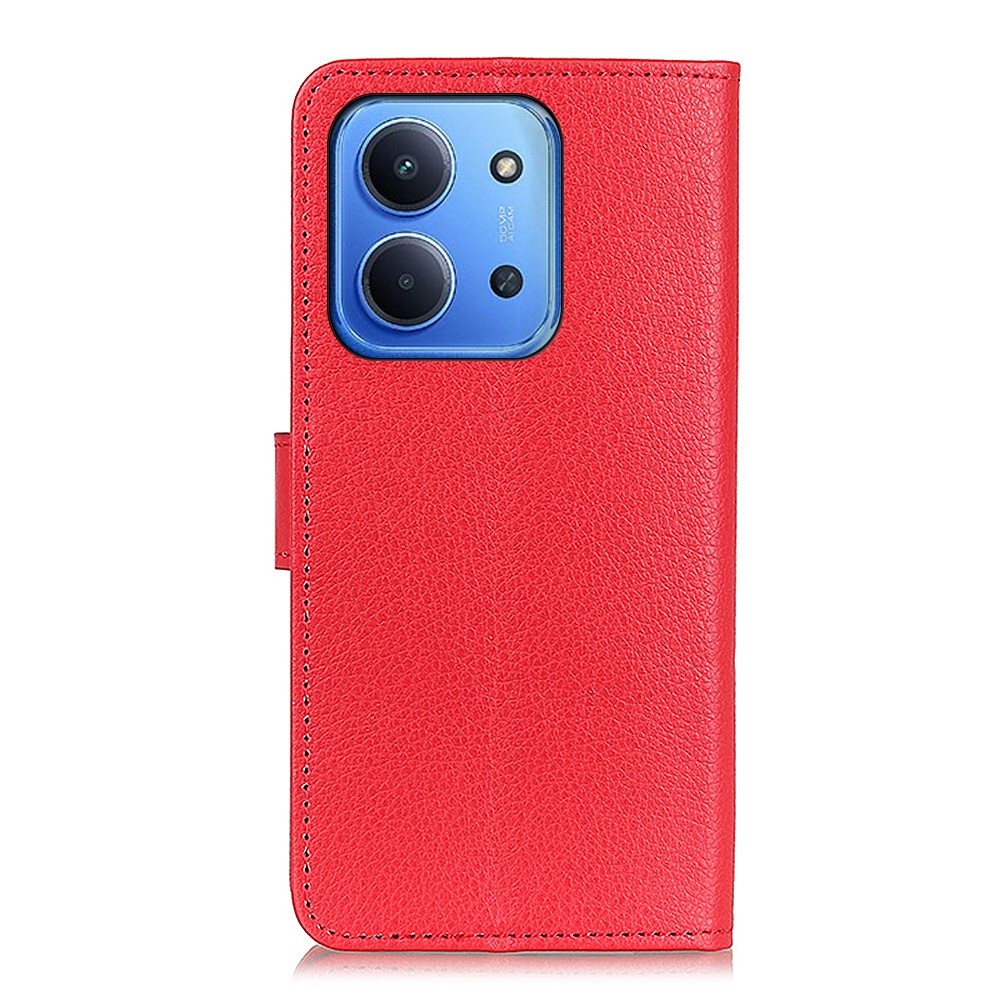 Litchie könyv tok Xiaomi Redmi 15C 4G (171mm)/Poco C85 4G (171mm) - piros
