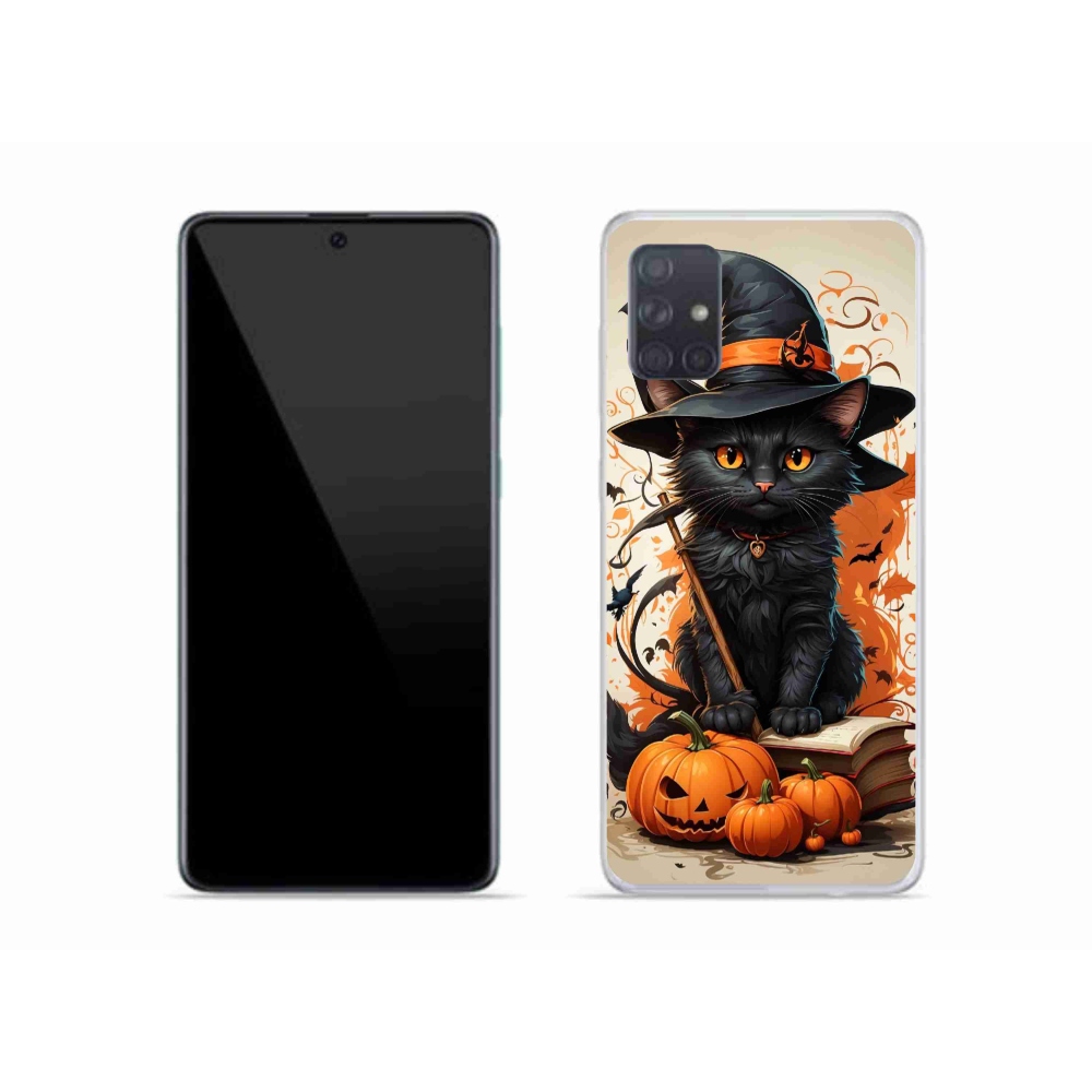 Zselés borítás mmCase Samsung Galaxy A51 - macskavarázslóhoz