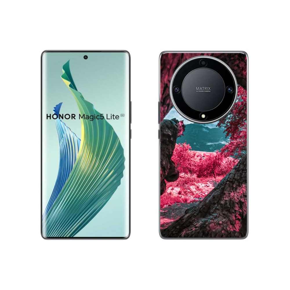 Gél borítás mmCase a Honor Magic 5 Lite 5G számára - hegyi kilátás