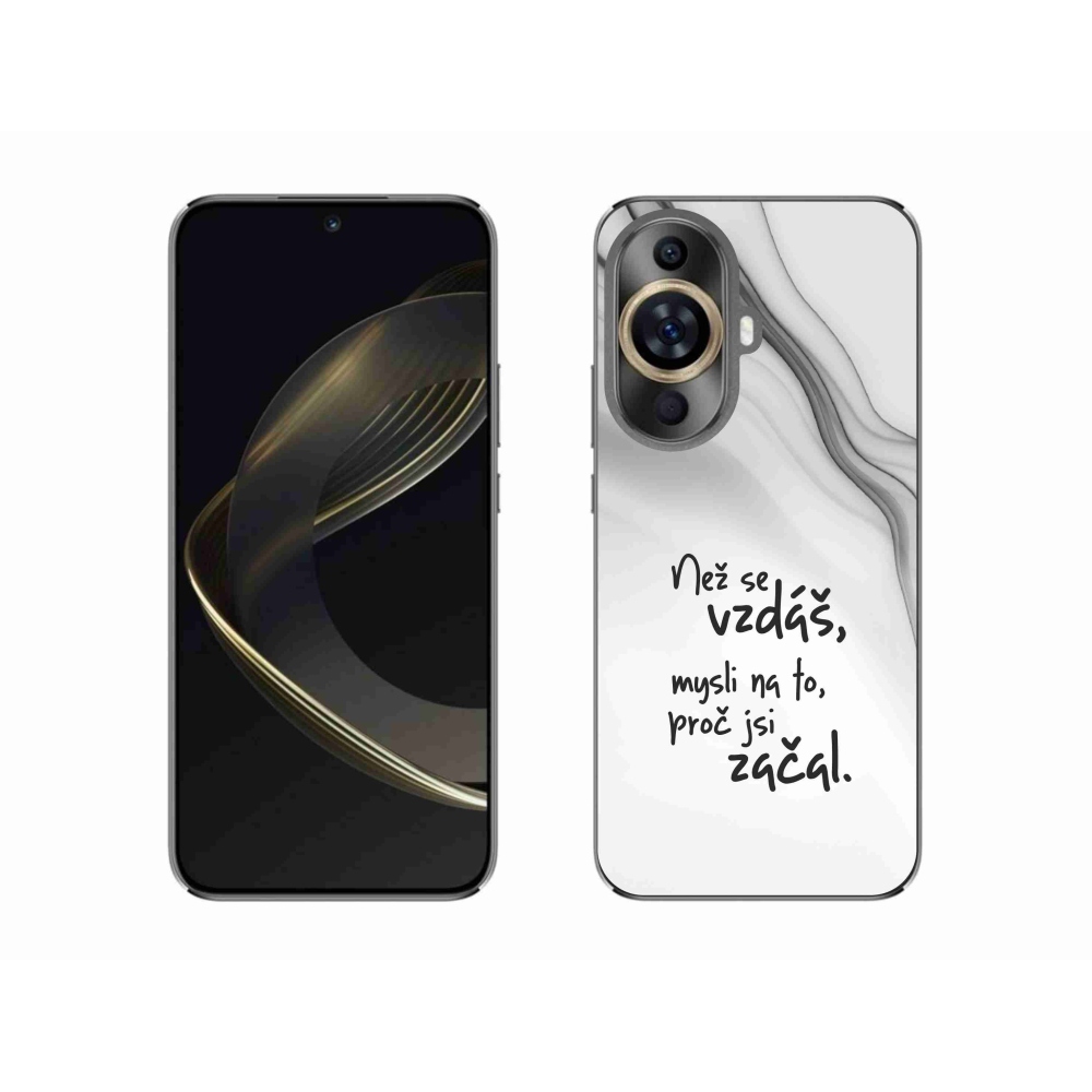 Gél borító mmCase a Huawei Nova 11 - idézet 2 fehér háttérrel