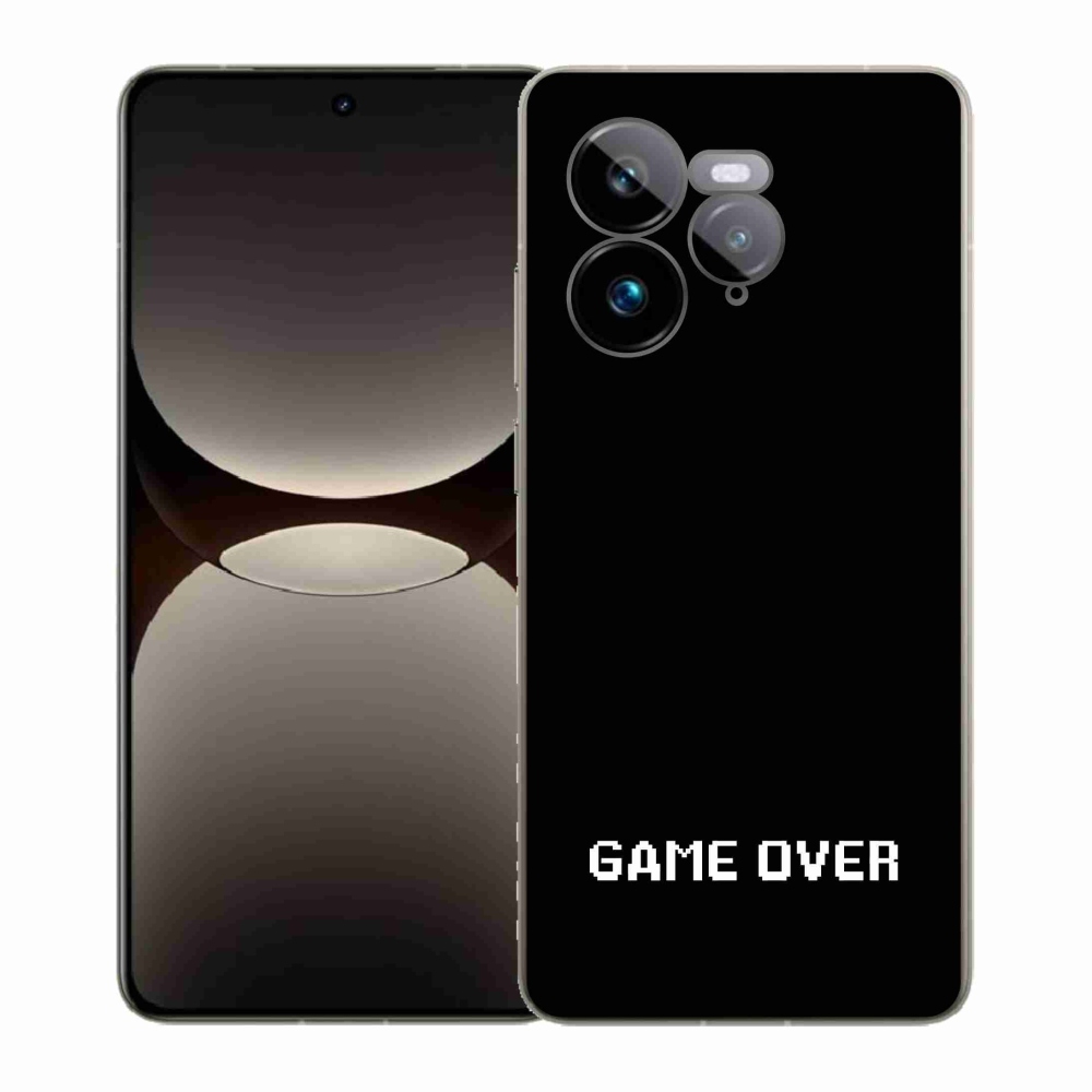 Gél borítás mmCase a Realme GT 7 Pro 5G-n - játék fekete háttéren