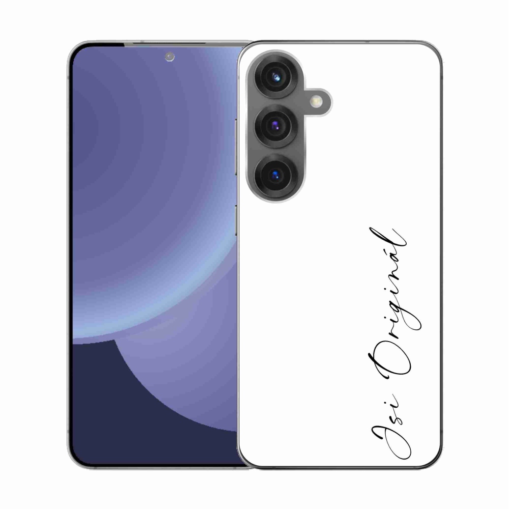 Gél borító mmCase Samsung Galaxy S25 - te vagy az eredeti fehér háttérrel