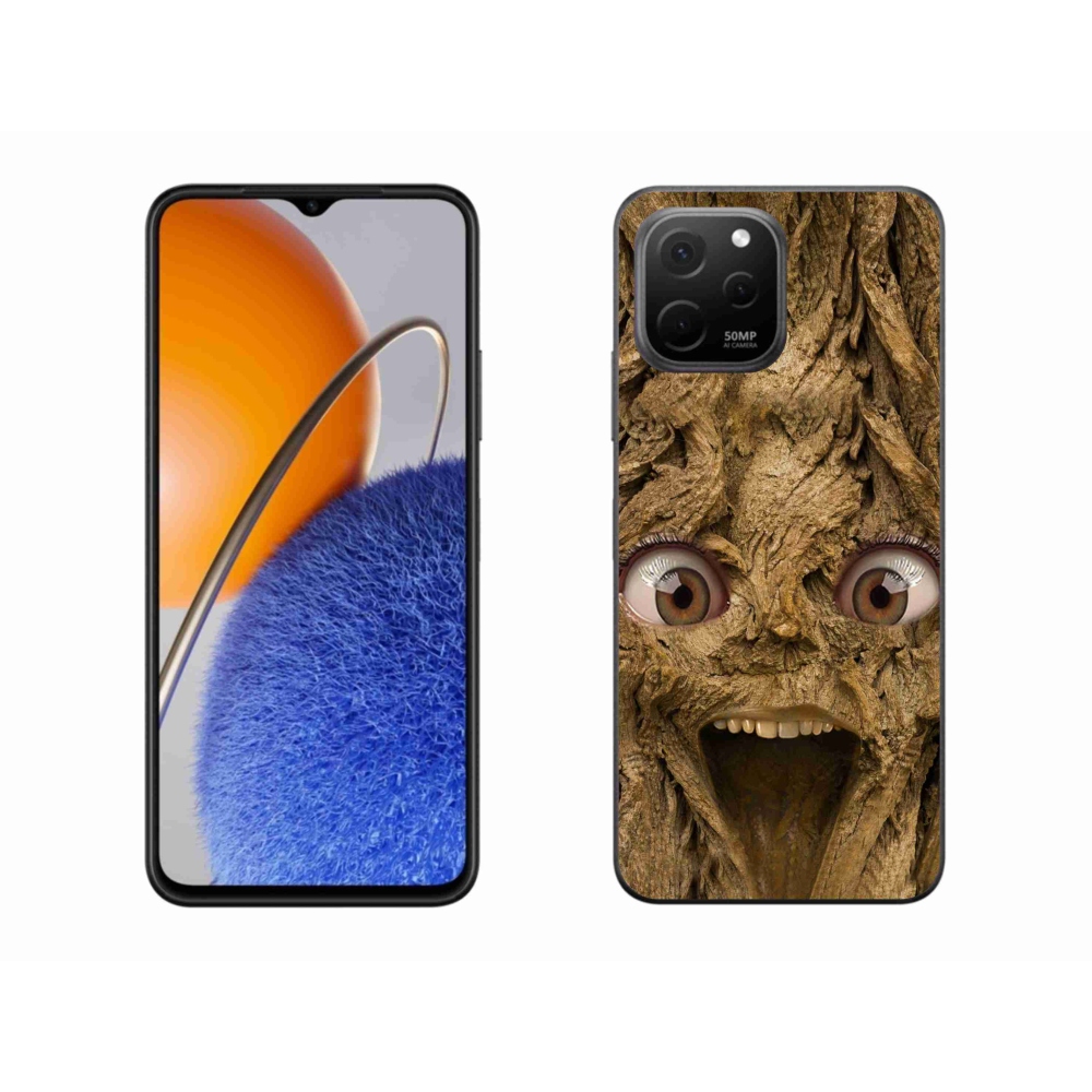 Gél borító mmCase a Huawei Nova Y61-en - boldog fa szemekkel