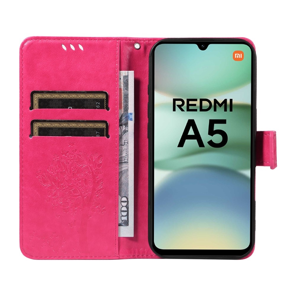 Fák könyve tok Xiaomi Redmi A5 (173.45x79.35x8.45mm) - rózsaszínű