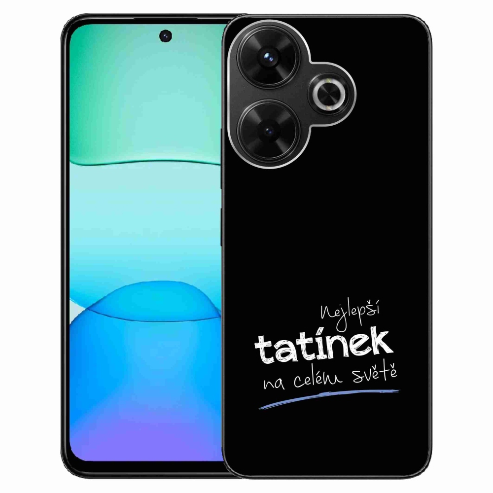 Gél borító mmCase a Xiaomi Redmi 13 4G/Poco M6 4G - legjobb apuci 4 fekete háttérrel