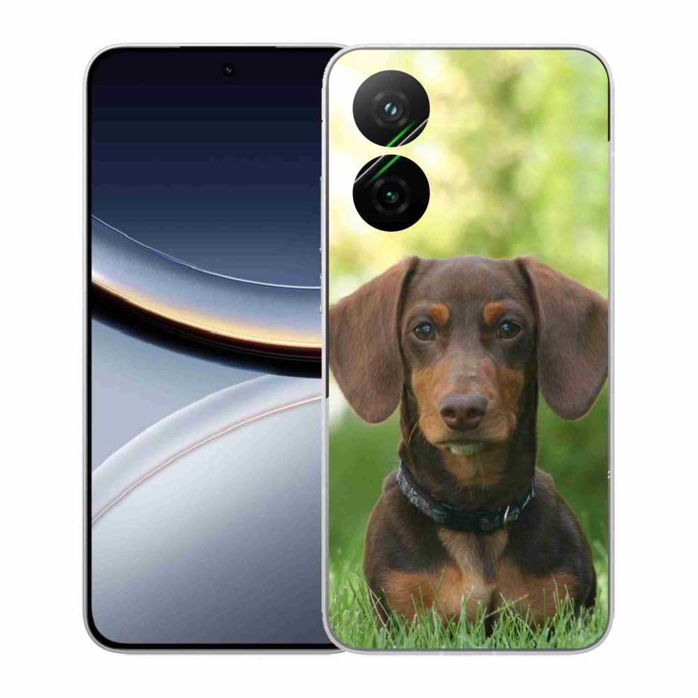 Gél borítás mmCase a Xiaomi Poco F7 5G-hez - barna tacskó