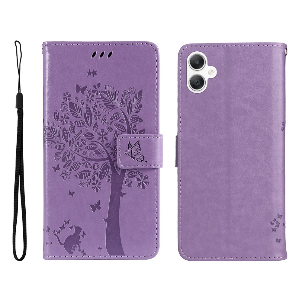Fák könyve tok Samsung Galaxy A06 4G - világos lila