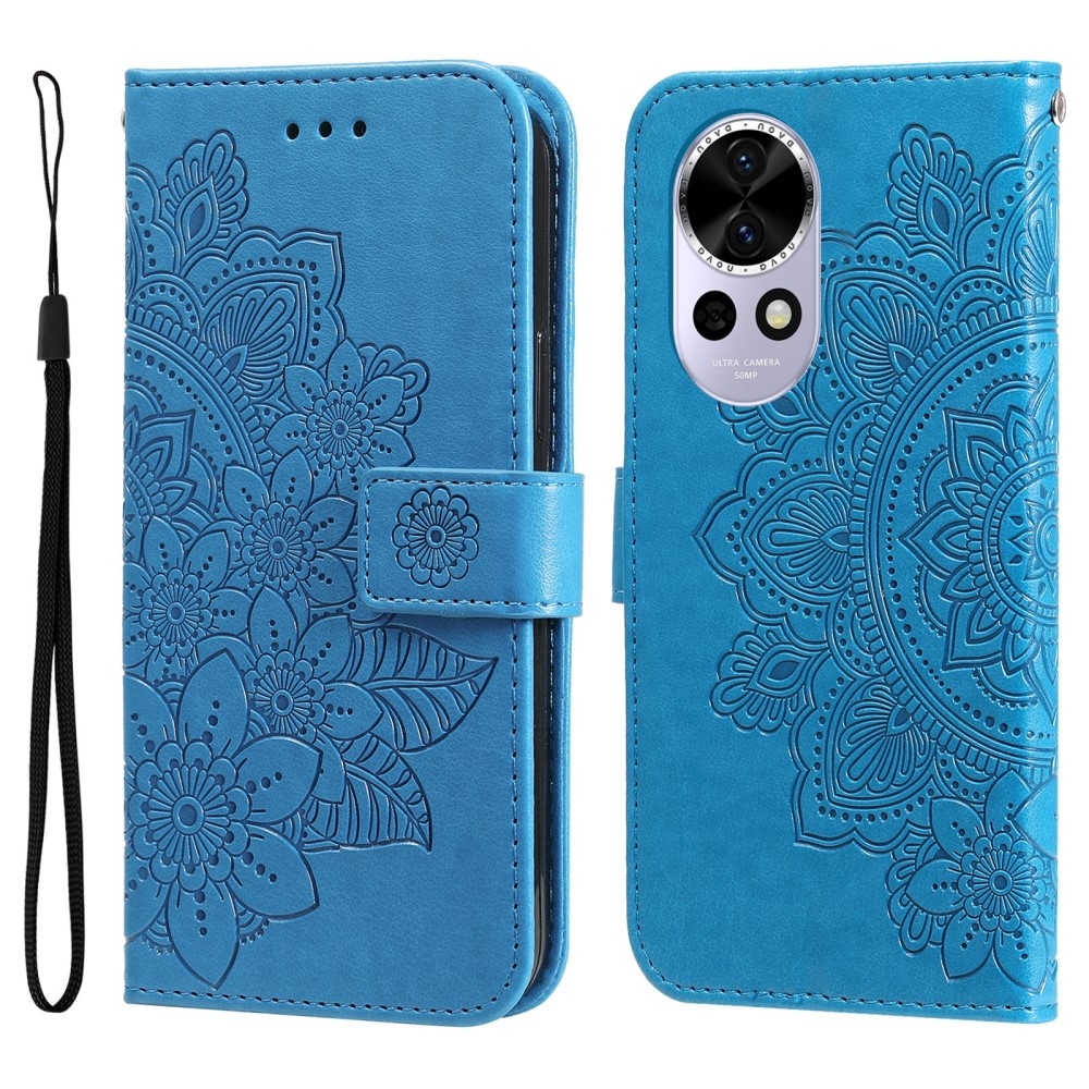 Mandala könyv tok a Huawei Nova 13 5G-hez - kék
